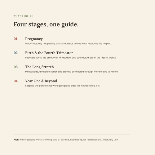 Partner Guide: Be Their Steady (A partner's guide to supporting pregnancy & postpartum)